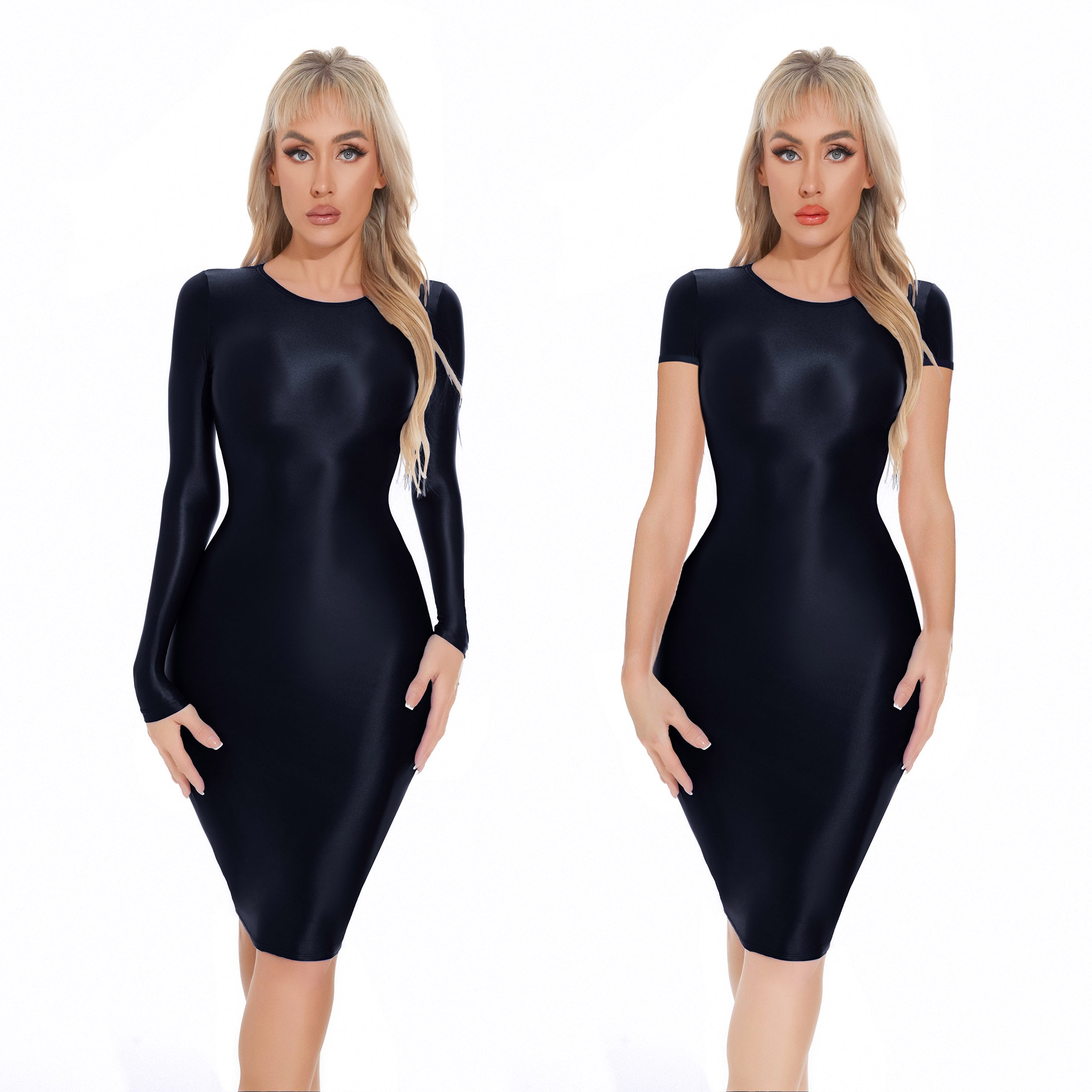 Shiny tight sexy skirt