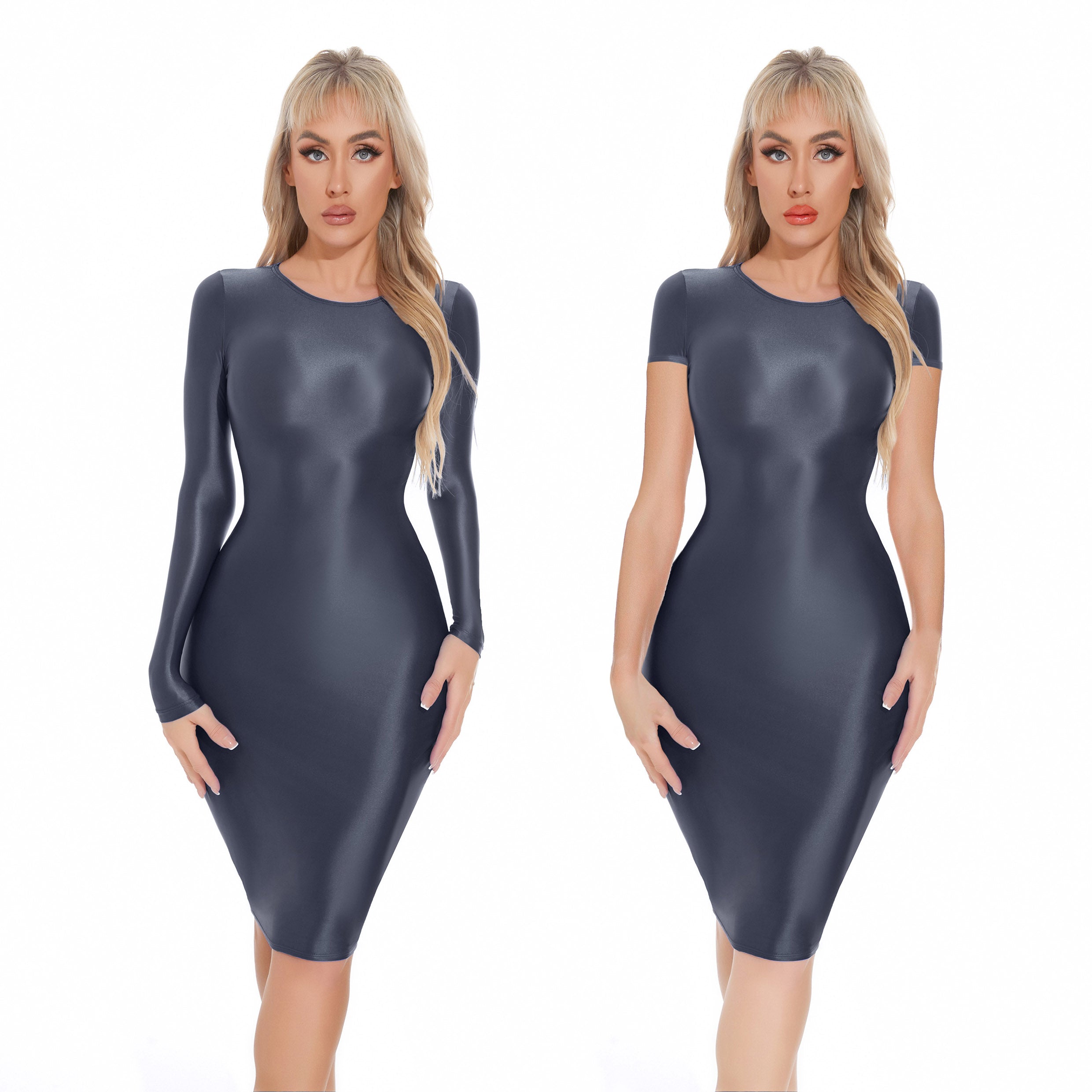 Shiny tight sexy skirt