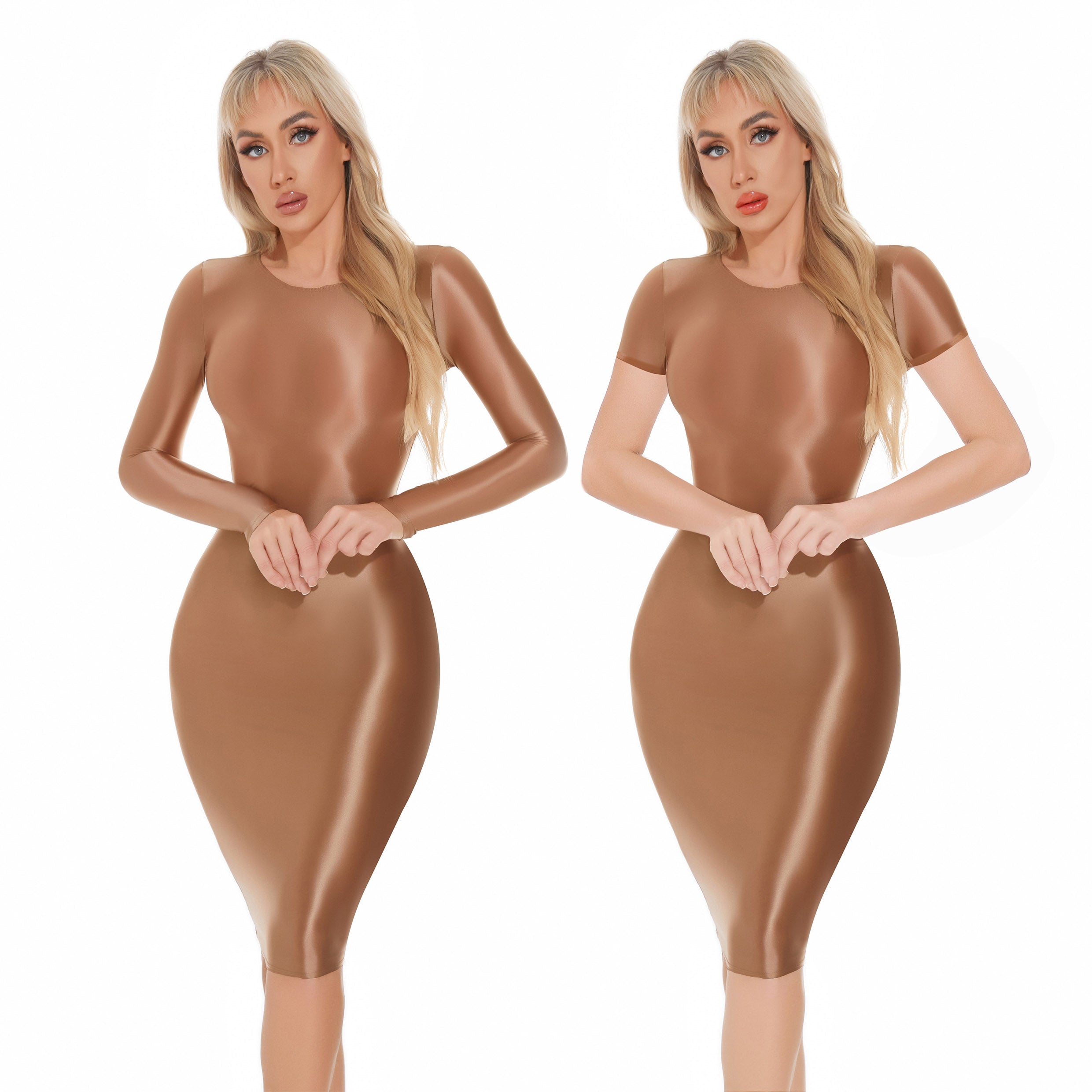 Shiny tight sexy skirt