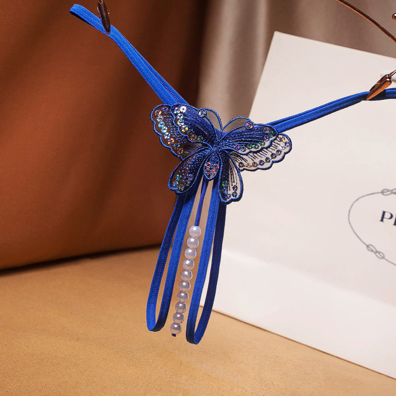 Sheer mesh low waist thong