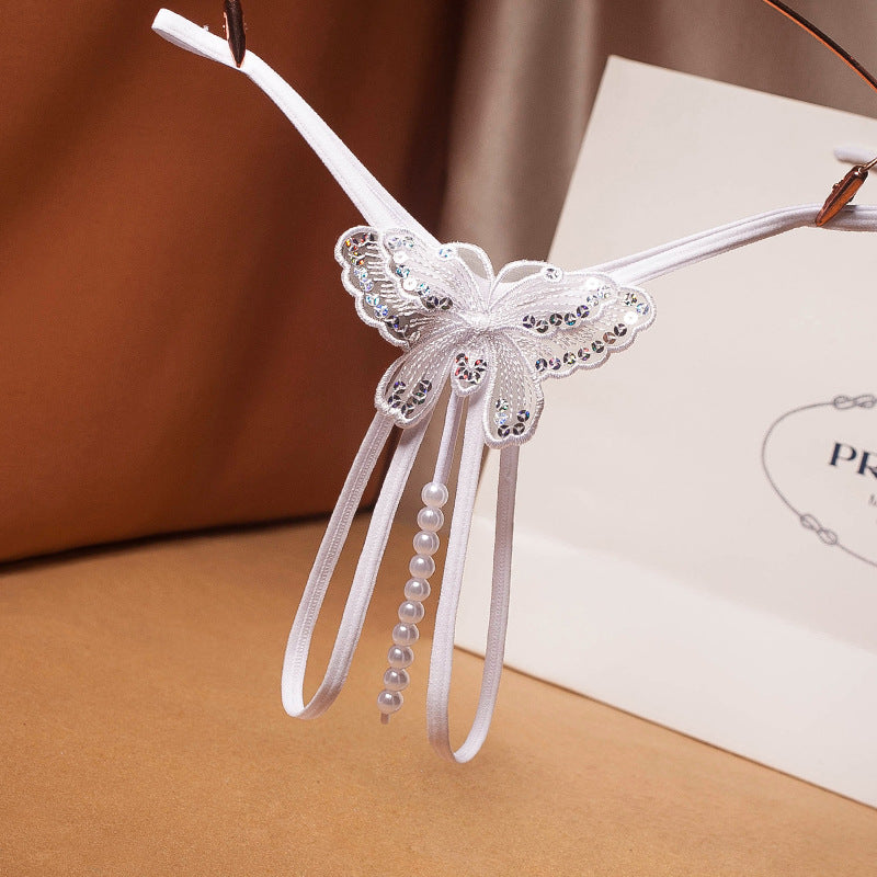 Sheer mesh low waist thong