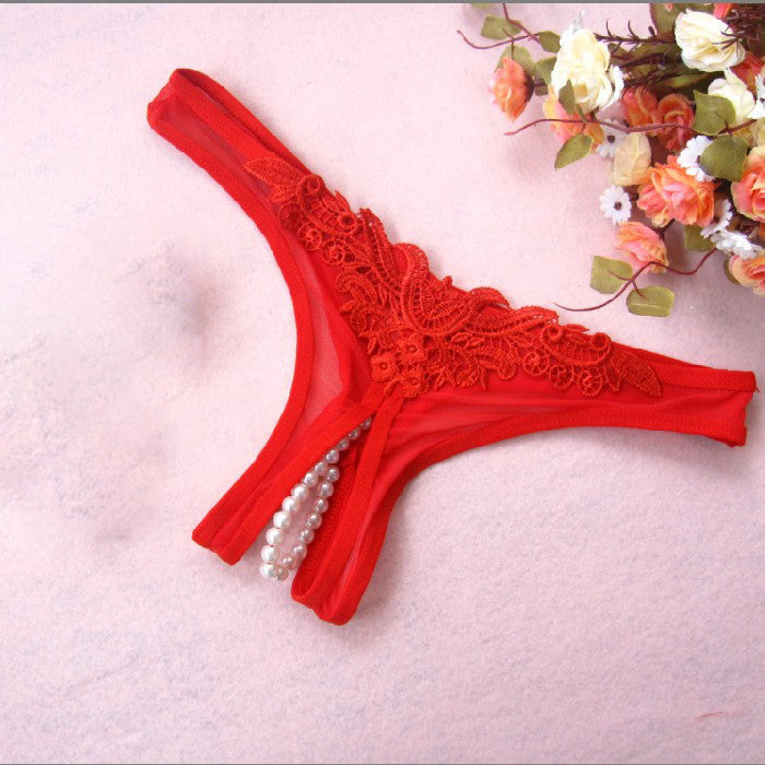 Tempting sexy open crotch pants