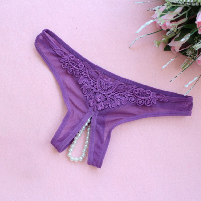 Tempting sexy open crotch pants