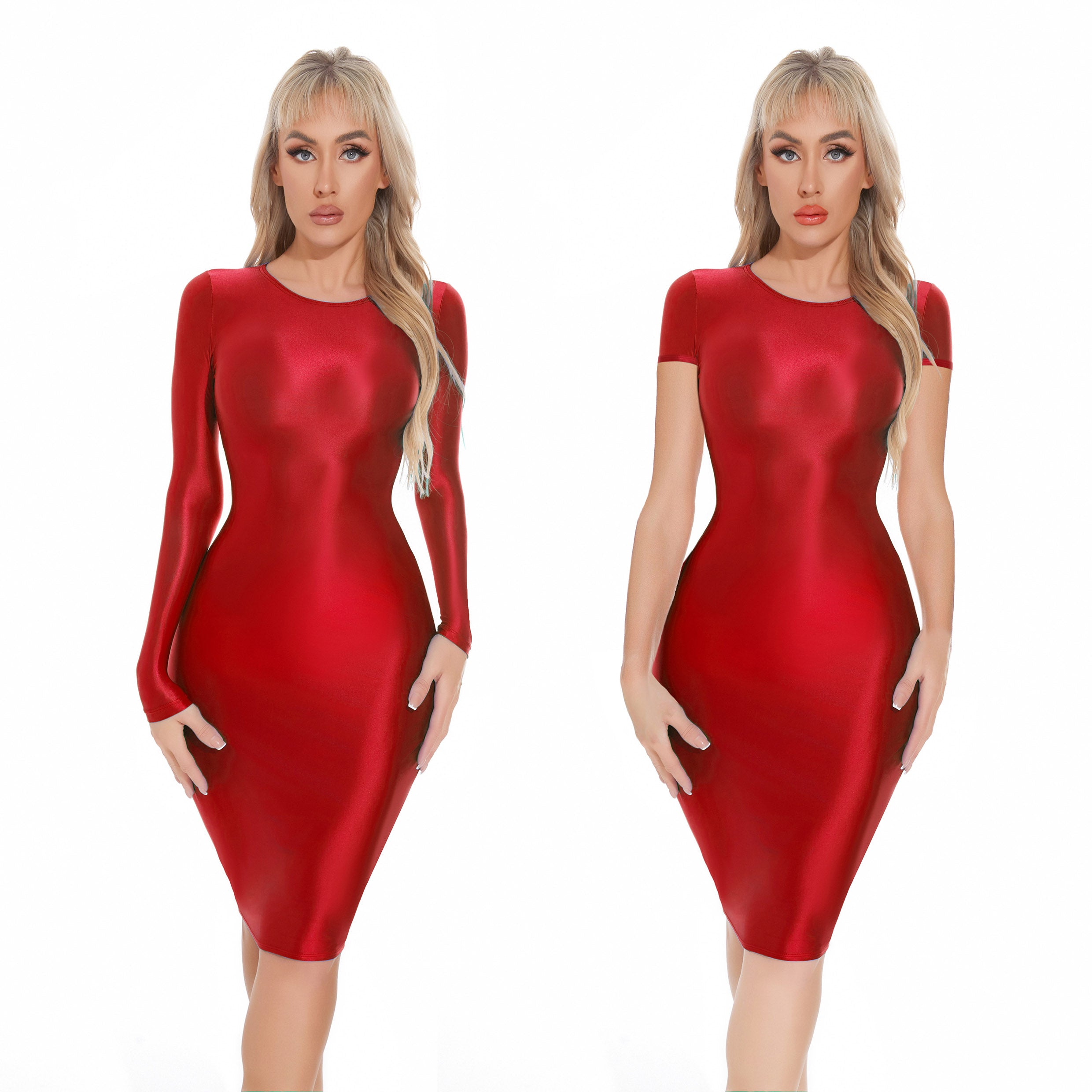 Shiny tight sexy skirt