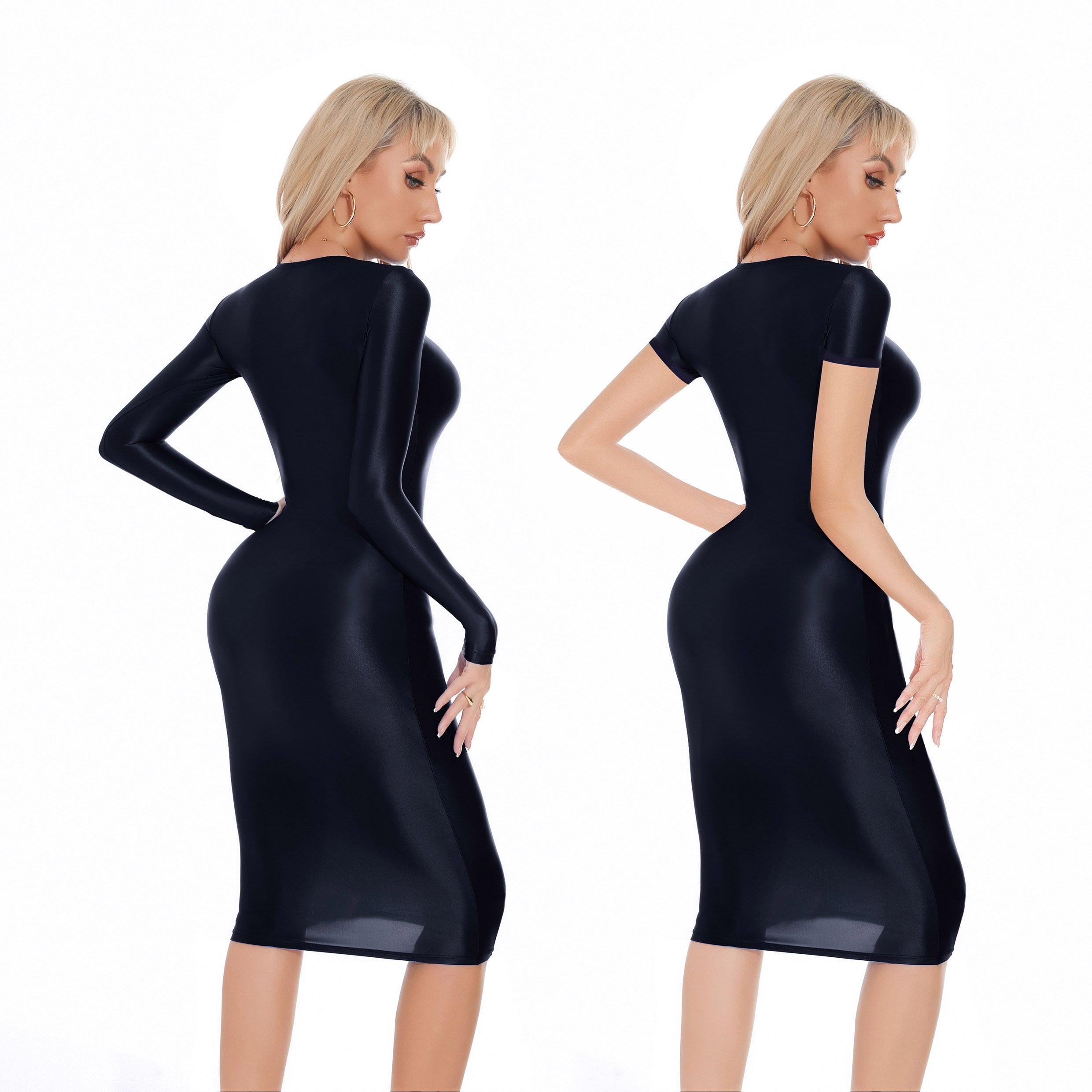 Shiny tight sexy skirt