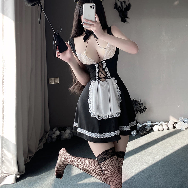 Sexy pure desire maid temptation maid suit-D8831