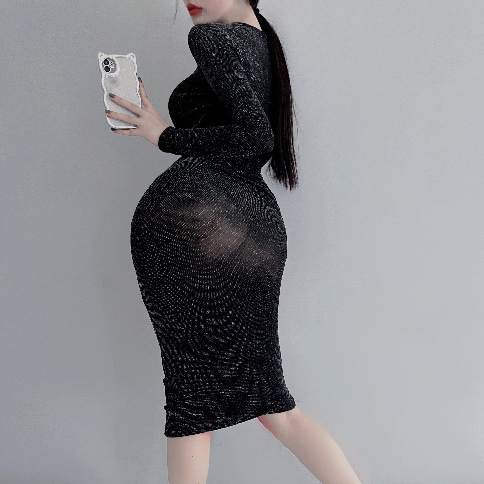 See-through dress when you bend – full of sheer, yet incredibly private