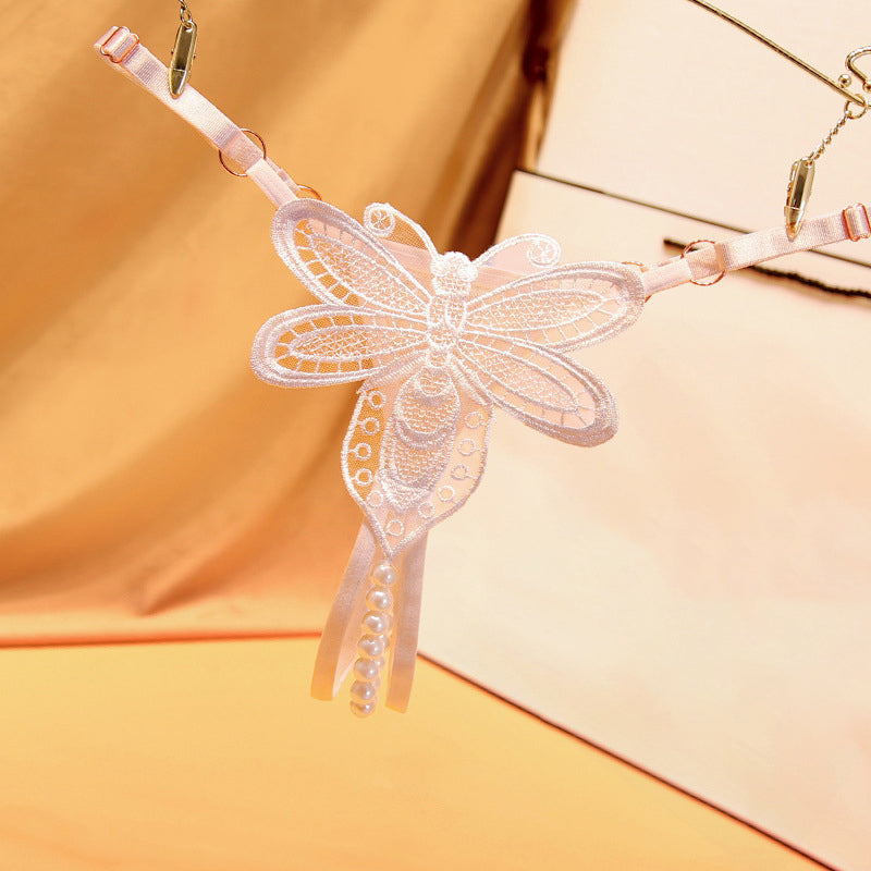 Pearl crotchless sexy panties