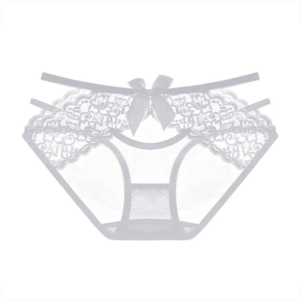 Lace hollow transparent mesh panties