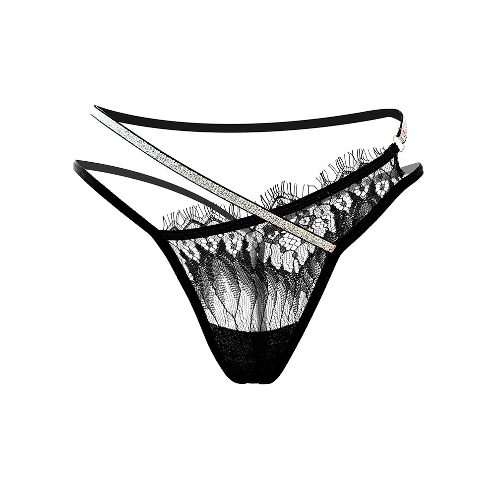 Sexy Shiny Cross Strap Temptation Panties