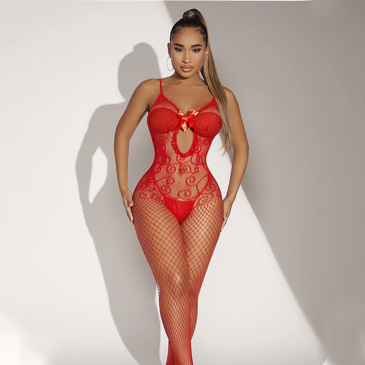 Luxe Sheer Suspender Bodysuit