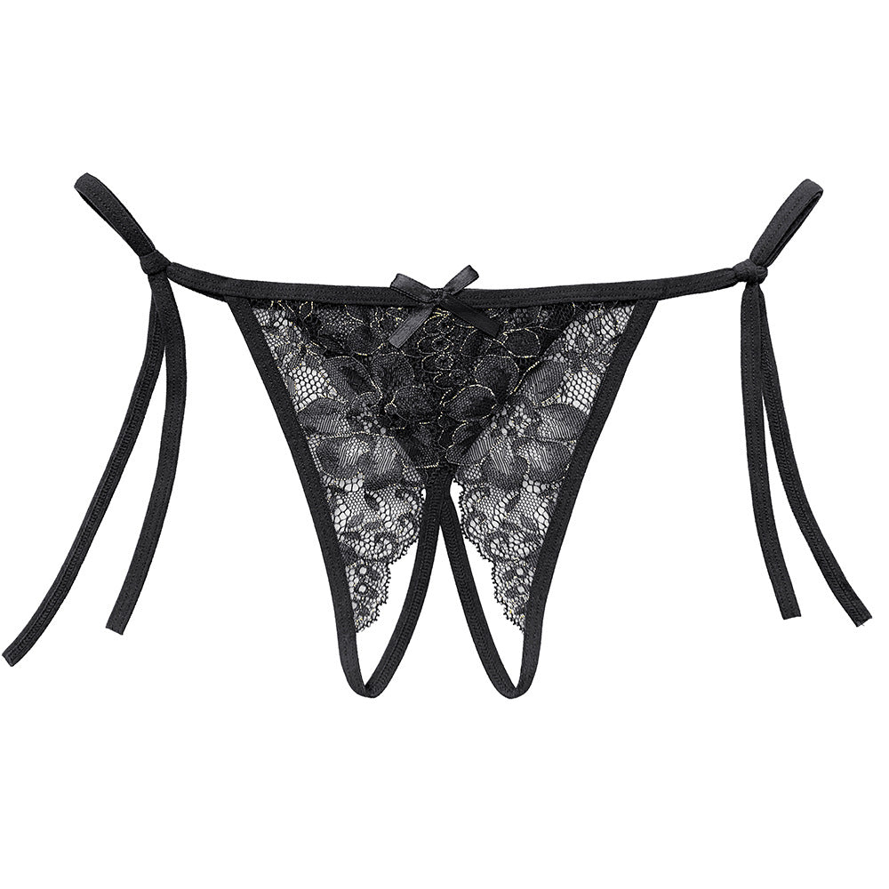 Transparent lace temptation see-through thong