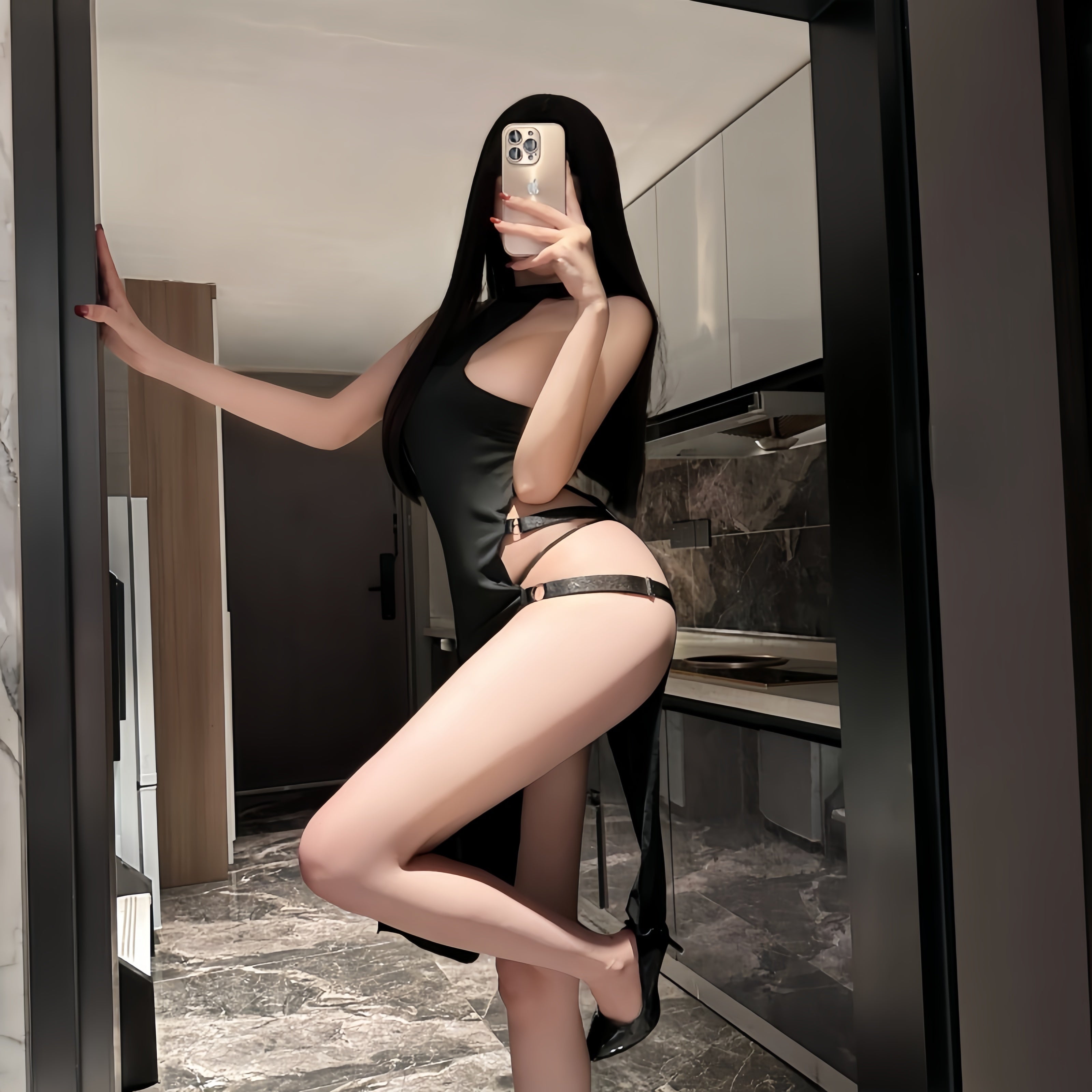 Sexy Halter Off-Shoulder Double Slit Bandage Bodycon Maxi Dress