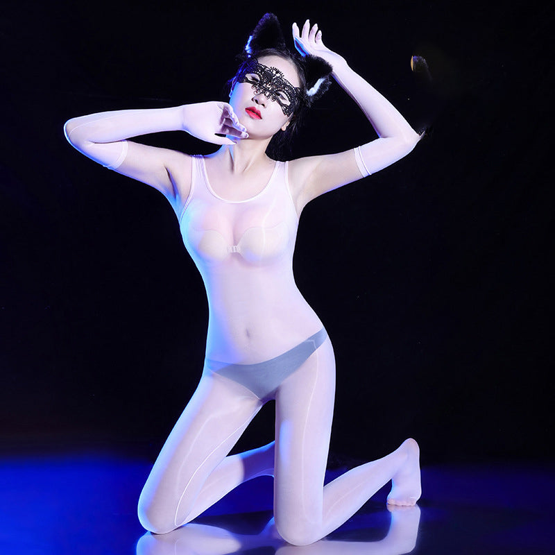 Glossy Seamless Tank Bodysuit