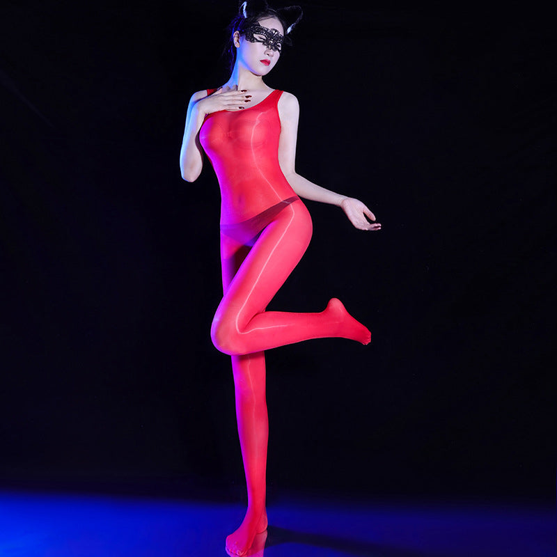 Glossy Seamless Tank Bodysuit